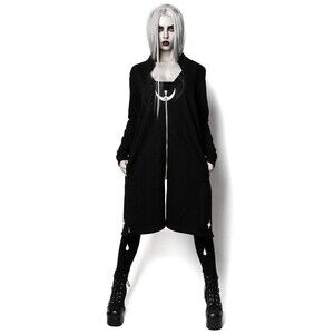 Rogue & Wolf Blood Magic Cardi Coat Women's Sz L Goth Gothic Witchy Vampire Dark